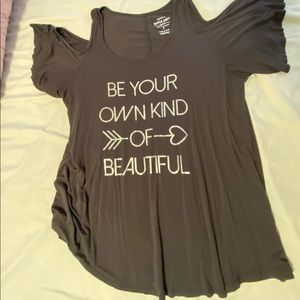 Torrid super soft cold shoulder T-shirt